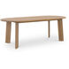 Delta 84 X 39.5 inch Natural Outdoor Dining Table, Oval